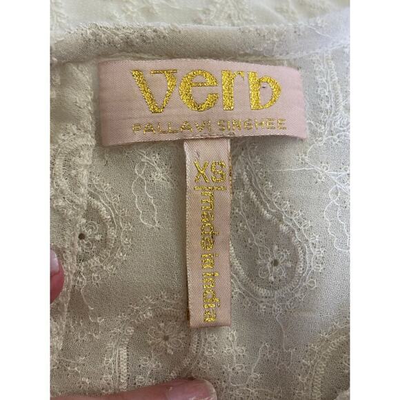 Verb Pallavi Singhee Josephine dress, cream, XS, cottagecore, romantic, feminine - Picture 6 of 7